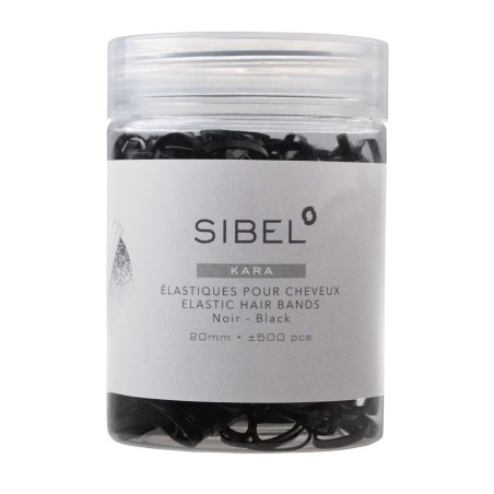 Sibel - Elastic negru 20mm 500 buc/set (4432959/P000623)