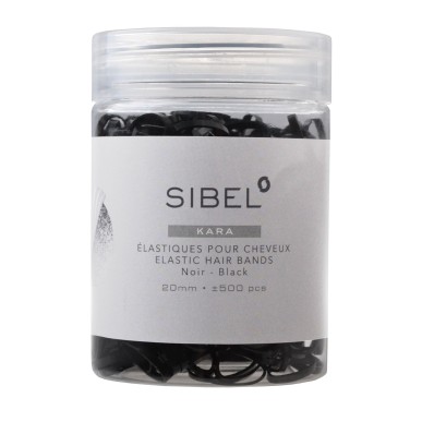 Sibel - Elastic negru 20mm 500 buc/set (4432959/P000623)
