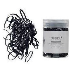 Sibel - Elastic negru 250 buc/set...