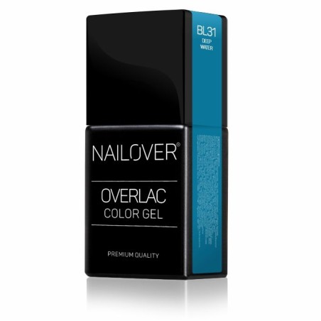 Nailover - Overlac Color Gel - BL31 - Albastru Deep Water (15ml)