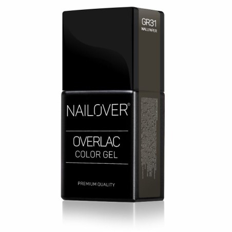 Nailover - Overlac Color Gel - GR31 - Verde Kaki Wallpaper (15ml)