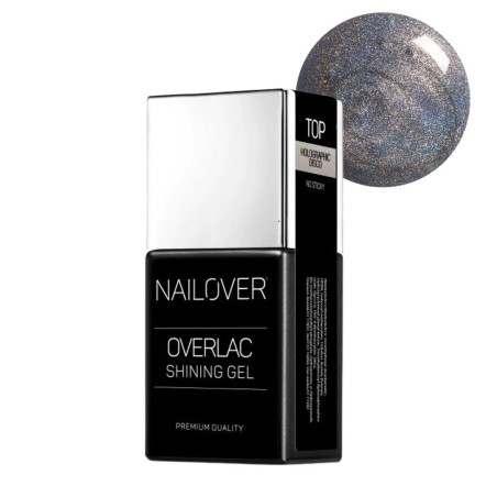 Nailover - Top Holographic Disco - Editie limitata (15ml)