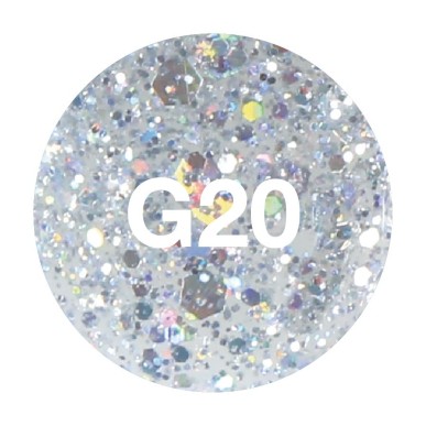 Oja Semipermanenta pentru unghii Glitter Collection G20 (15 ml)