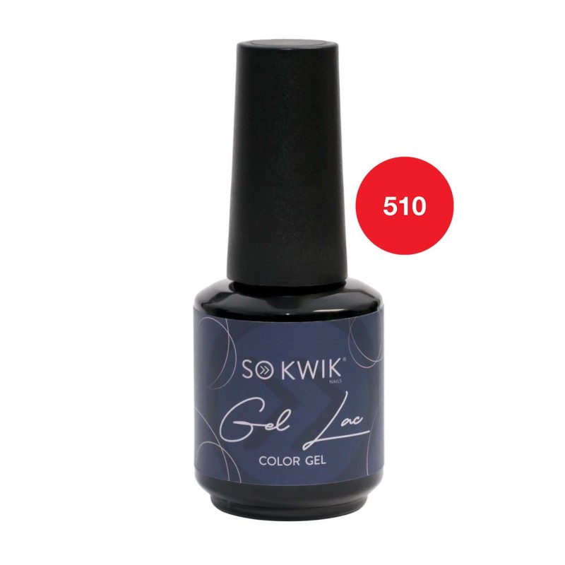 SoKwik - Oja Semipermanenta Red Collection Rosu Coral Intens 510 (15 ml) TPO Free si Hema Free