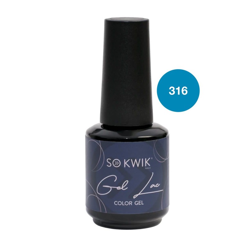 SoKwik - Oja Semipermanenta Blue&Green Collection Albastru Printesa 316 (15 ml) TPO Free si Hema Free