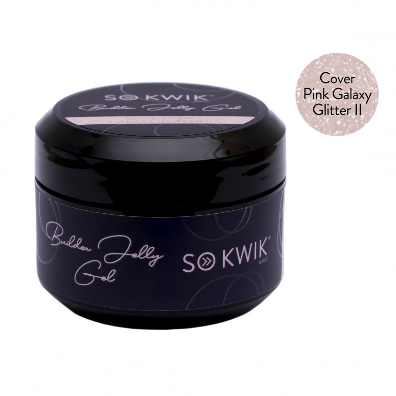 SoKwik - Builder Jelly Gel Cover Pink Galaxy Glitter II (50ml) SoKwik - Builder Jelly Gel Cover Pink Galaxy Glitter II (50ml)