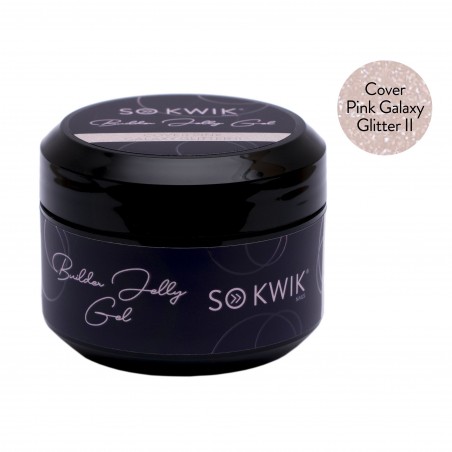 Jelly - Builder Gel Unghii Cover Pink Galaxy Glitter (50 ml)