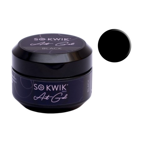 Gel Pentru decor unghii Art gel Black (15 gr)
