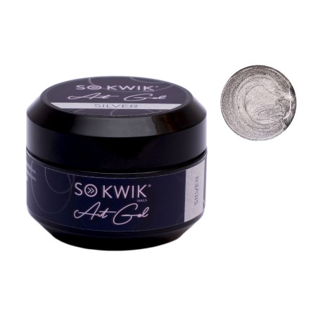Gel Pentru decor unghii Art gel Silver (15 gr)