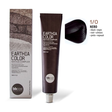 Vopsea de par permanenta Earthia Negru