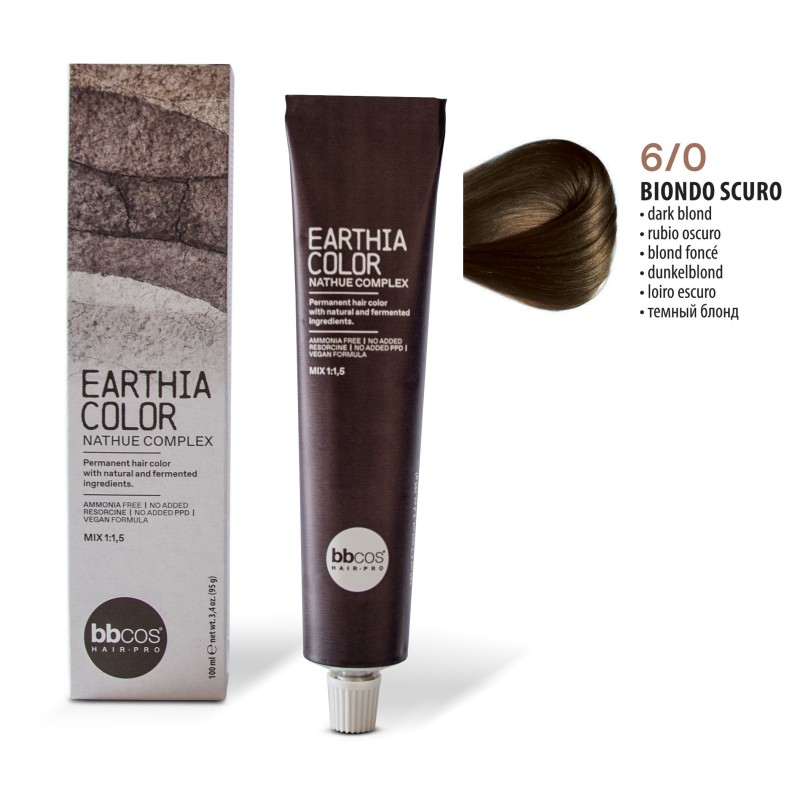 BBCOS - Vopsea de par Earthia Color 6/0 (Dark Blond) BBCOS - Vopsea de par Earthia Color 6/0 (Dark Blond)