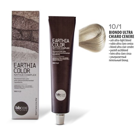 Vopsea de par permanenta Earthia Blond Ultra Deschis Cenusiu