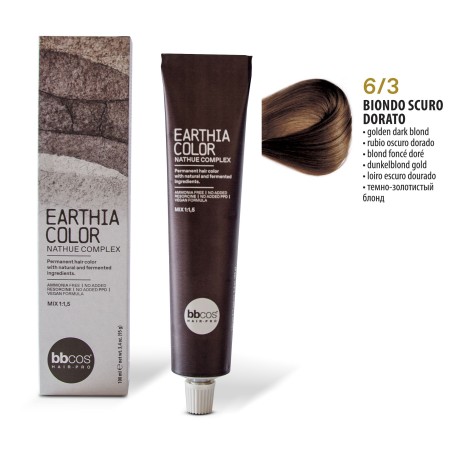 Vopsea de par permanenta Earthia Blond Inchis Auriu