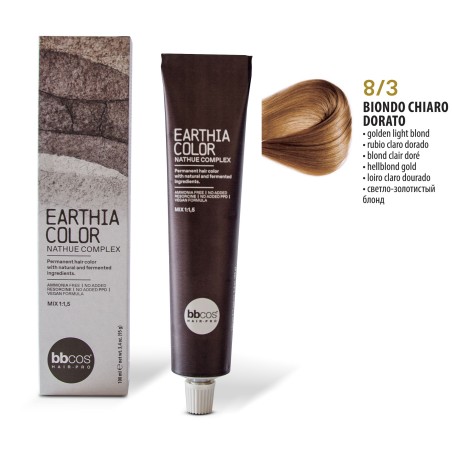 Vopsea de par permanenta Earthia Blond Deschis Auriu