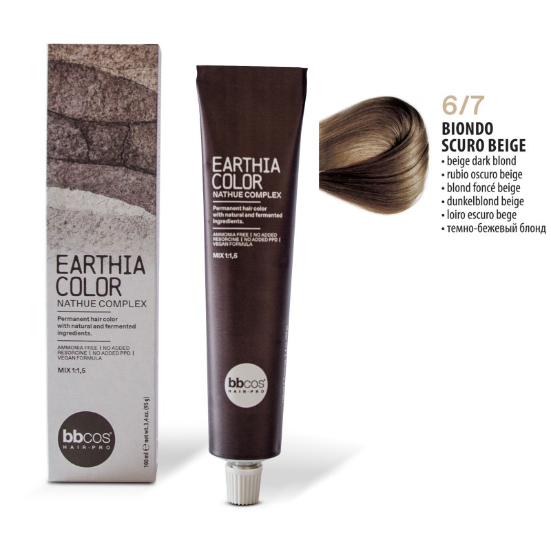BBCOS - Vopsea de par Earthia Color 6/7 (Beige Dark Blond)