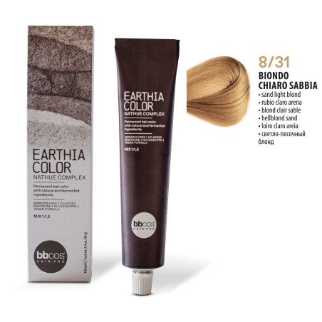 Vopsea de par permanenta Earthia Blond Deschis Nisipiu