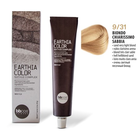 Vopsea de par permanenta Earthia Blond Foarte Deschis Nisipiu