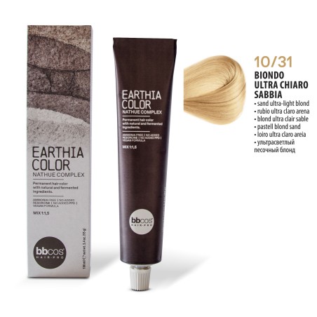 Vopsea de par permanenta Earthia Blond Ultra Deschis Nisipiu