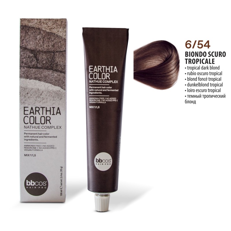 BBCOS - Vopsea de par Earthia Color 6/54 (Tropical Dark Blond) BBCOS - Vopsea de par Earthia Color 6/54 (Tropical Dark Blond)