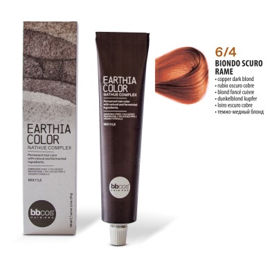 Vopsea de par permanenta Earthia Blond Inchis Cupru
