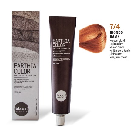 Vopsea de par permanenta Earthia Blond Cupru