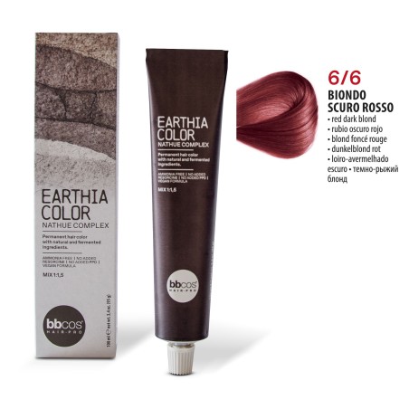 Vopsea de par permanenta Earthia Blond Inchis Roscat