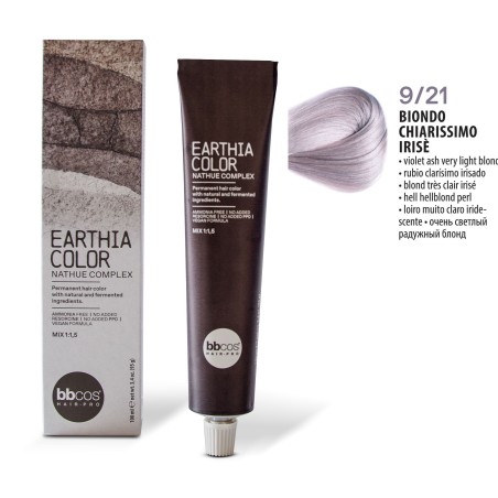 Vopsea de par permanenta Earthia Blond Foarte Deschis Irizat