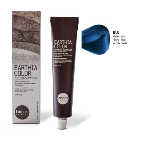 Vopsea de par permanenta Earthia Mixton Albastru