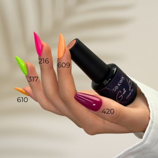 Oja Semipermanenta fara TPO  pentru unghii Yellow/Orange Collection 609