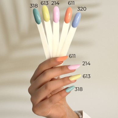 Oja Semipermanenta pentru unghii Yellow/Orange Collection 613 (15 ml)