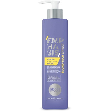 BBCOS - Emphasis Blond Tech Amber Feeding Mask  – Masca hranitoare chihlimbar pentru par blond (250ml)