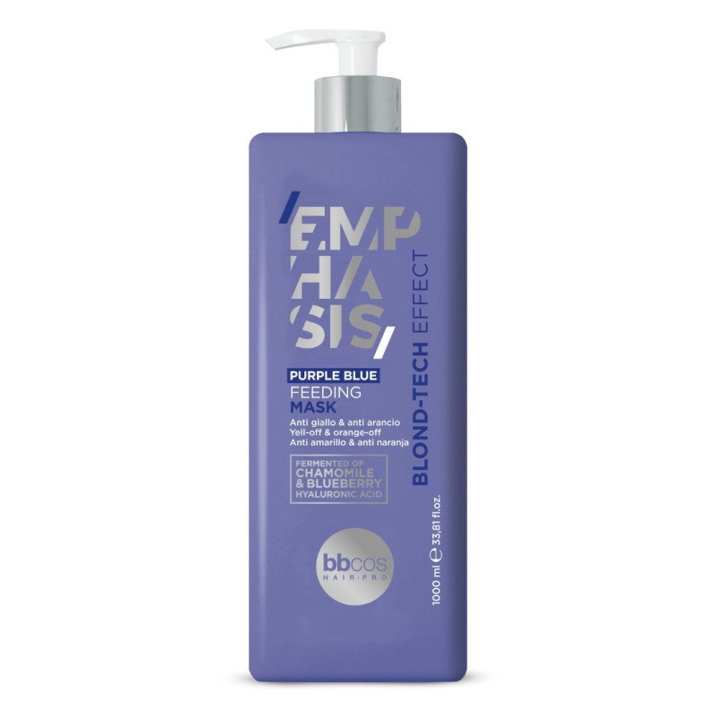 BBCOS - Emphasis Blond Tech Purple Blue Feeding Mask – Masca hranitoare pentru par blond (1000ml) BBCOS - Emphasis Blond Tech Purple Blue Feeding Mask – Masca hranitoare pentru par blond (1000ml)