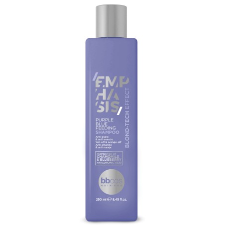BBCOS - Emphasis Blond Tech Purple Blue Feeding Shampoo  – Sampon hranitor pentru par blond (250ml)
