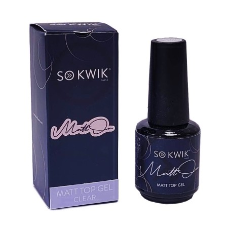 Gel Acoperire Matt pentru Unghii Transparent (15 ml)