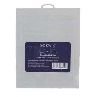 Tipsuri Reutilizabile Oval Constructie Unghii (120/set)