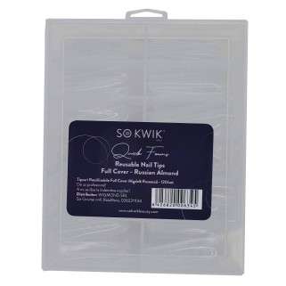 Tipsuri Reutilizabile Migdala Ruseasca Constructie Unghii (120/set)