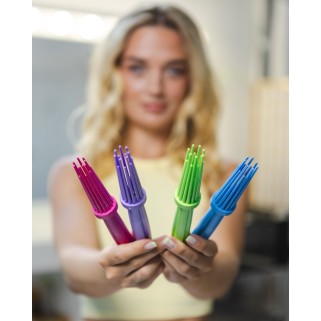 Eurostil - Perie pentru bucle verde (386)