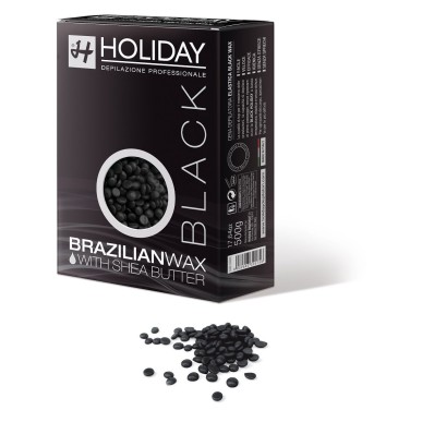 Ceara Elastica Granulue Negre cu Unt de Shea - Holiday