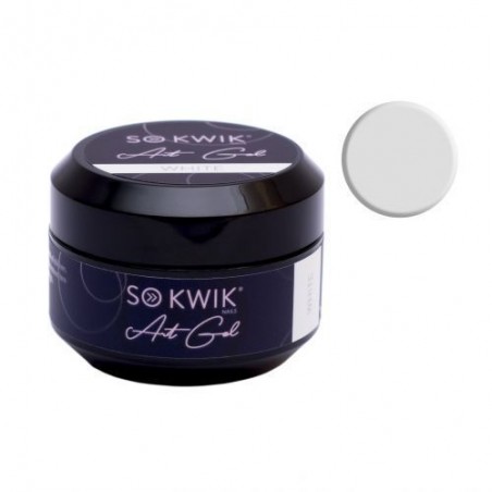 Gel Pentru decor unghii Art gel White (15 gr)