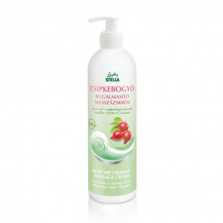 Lady Stella Macese - Crema de Masaj pentru Elasticitate cu Macese si continut ridicat Vitamina C (500ml)
