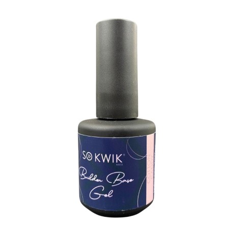 SoKwik Builder Rubber Base Gel Cotton Candy - Gel de Baza Flexibil pentru Manichiura (15ml)