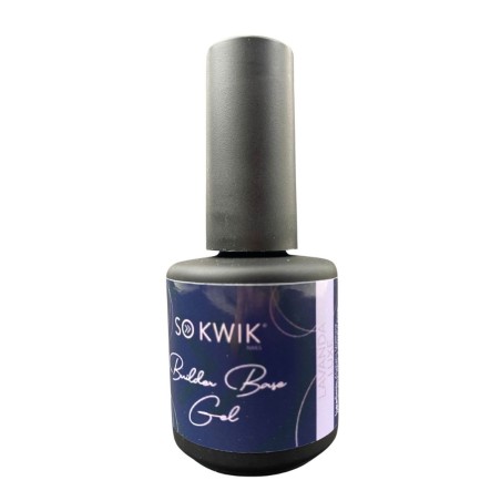 SoKwik Builder Rubber Base Gel Lavanda Lux - Gel de Baza Flexibil pentru Manichiura (15ml)