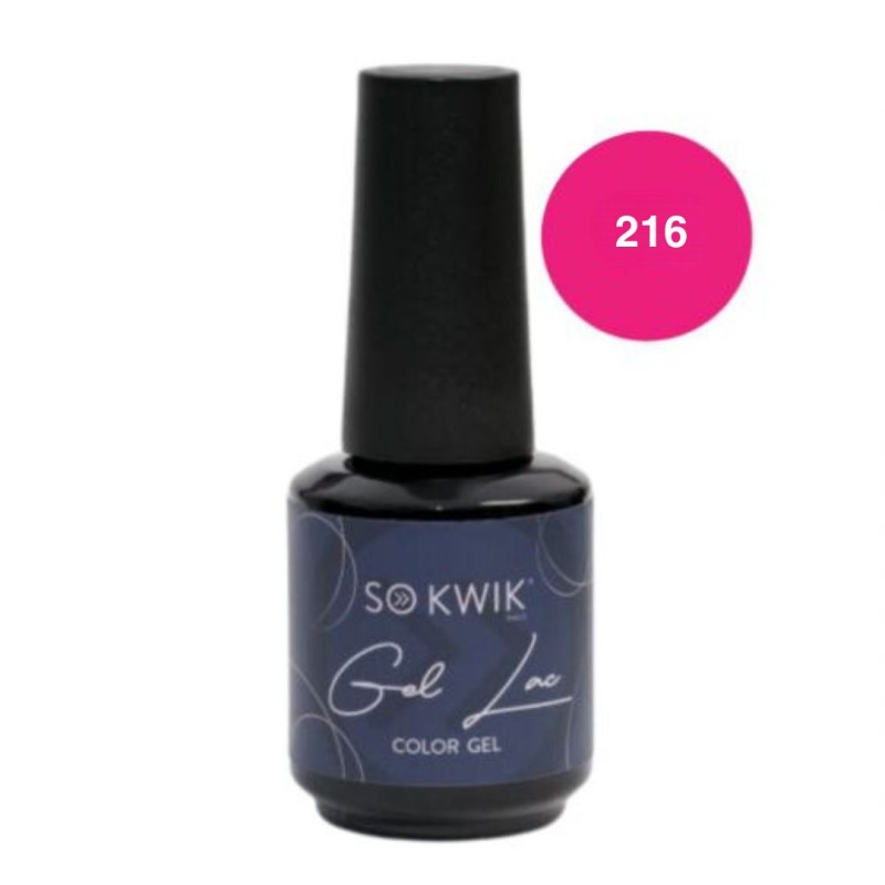 SoKwik - Oja Semipermanenta Pink Collection 216 (15 ml) TPO Free si Hema Free