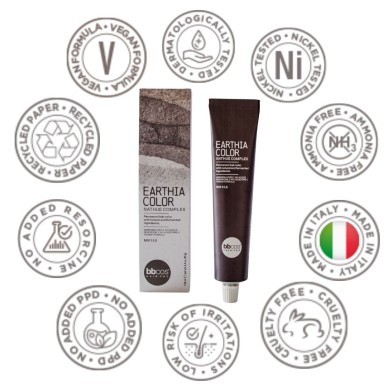 Vopsea de par permanenta Earthia Blond Inchis Cupru