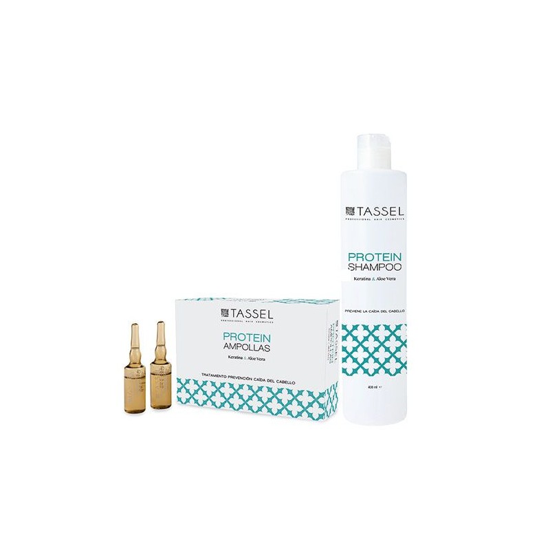 Tassel - Tratament impotriva caderii parului Fiole(12x10ml) + Sampon (400ml) cu Keratina si Aloe Vera (3550) Tassel - Tratament impotriva caderii parului Fiole(12x10ml) + Sampon (400ml) cu Keratina si Aloe Vera (3550)