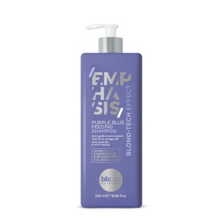 BBCOS - Emphasis Blond Tech Purple Blue Feeding Shampoo – Sampon hranitor pentru par blond (500ml)