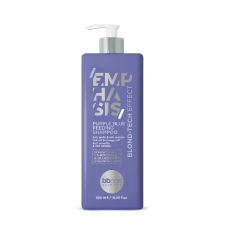 BBCOS - Emphasis Blond Tech Purple Blue Feeding Shampoo – Sampon hranitor pentru par blond (500ml)