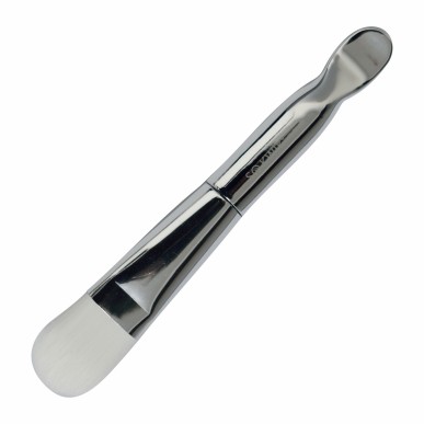 Pensula pentru masca de fata cu spatula 2 in 1 - SoKwik Silver