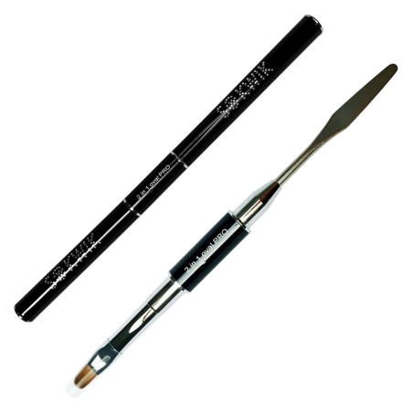 SoKwik Pensula 2 in 1 Oval PRO EXTRA – Instrument Profesional pentru AcryGel si Geluri Colorate