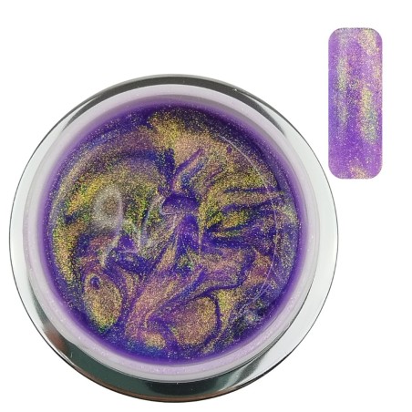 SoKwik Builder Gel Cosmic Amethyst 05 - Gel Violet cu Reflexii Sidefate Aurora (30ml)
